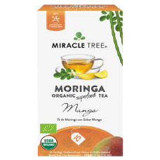 MIRACLE TREE: Organic Moringa Superfood Mango Tea, 25 bg