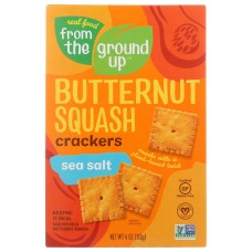 FROM THE GROUND UP: Butternut Squash Sea Salt Crackers, 4 oz