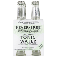 FEVER TREE: Refreshingly Light Cucumber Tonic Water 4 Pack, 27.20 fo