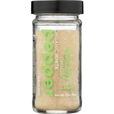 SPICELY ORGANICS: Spice Pepper White Ground Jar, 2 oz