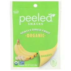 PEELED SNACKS: Organic Dried Fruit Banana, 2.80 oz