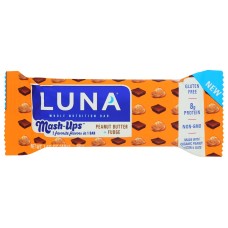 LUNA: Peanut Butter + Fudge Mash-Ups Bar, 1.69 oz