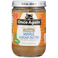 ONCE AGAIN: Creamy Maple Almond Butter, 16 oz