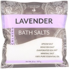 SOOTHING TOUCH: Bath Salt Lavender, 8 oz