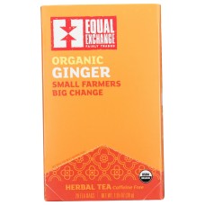 EQUAL EXCHANGE: Tea Ginger Organic, 20 bg