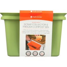 FULL CIRCLE HOME: Scrap Collector Com Bin Green, 1 ea