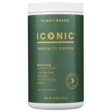 ICONIC: Plant Powder Immune Mocha, 8 oz
