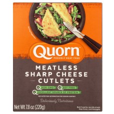 QUORN: Meatless Sharp Cheese Cutlets, 7.76 oz
