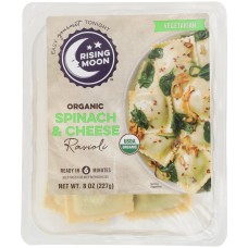 RISING MOON: Organic Spinach and Cheese Ravioli, 8 oz