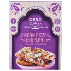 DEEP INDIAN KITCHEN: Naan Pizza Eggplant, 9 oz
