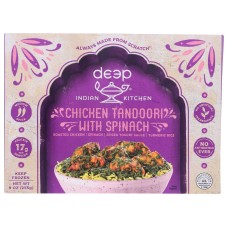 DEEP INDIAN KITCHEN: Chicken Tandoori with Spinach Entree, 9 oz