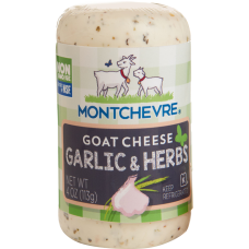 MONTCHEVRE: Goat Cheese Mini Log Garlic and Herb, 4 oz