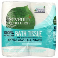 SEVENTH GENERATION: Bath Tissue 2 ply Pack of 4, 1 ea
