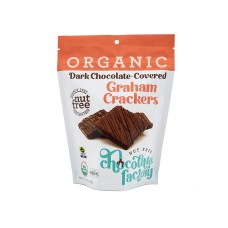 NUT FREE CHOCALATE FACTORY: Dark Chocolate Covered Graham Crackers, 5.6 OZ