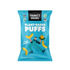 FRANKIES: Snack Puffs Cheddar Plant Based, 4 OZ
