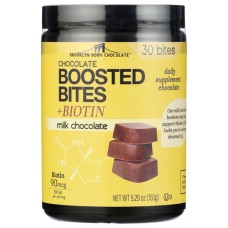 BROOKLYN BORN CHOCOLATE: Biotin Milk Chocolate Bites, 5.29 oz