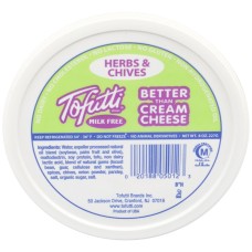 TOFUTTI: Better Than Cream Cheese Herbs and Chives, 8 oz