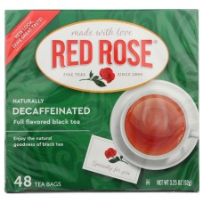 RED ROSE: Decaf Black Tea 48 TeaBags, 1 bx