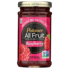 POLANER: Fruit Spread Red Raspberry, 10 oz