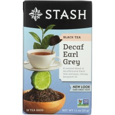 STASH TEA: Tea Decaf Earl Grey, 18 bg