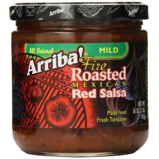 ARRIBA: Mild Fire Roasted Mexican Red Salsa, 16 oz