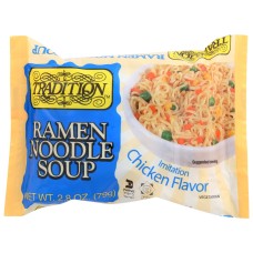 TRADITION: Imitation Chicken Flavor Ramen Noodle Soup, 2.8 oz