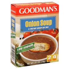GOODMANS: Low Sodium Onion Soup & Dip, 2.75 oz