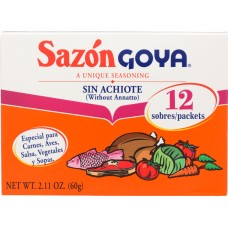GOYA: Sazon Without Annatto, 2.11 oz