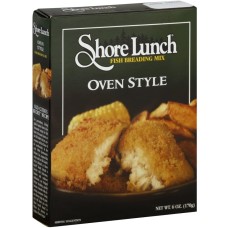 SHORE LUNCH: Oven Style Fish Breading Mix, 6 oz