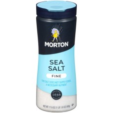 MORTONS: Fine Sea Salt, 17.6 oz