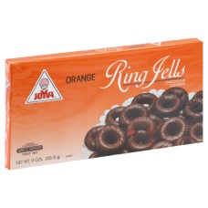 JOYVA: Jelly Ring Chocolate Covered Orange, 9 OZ