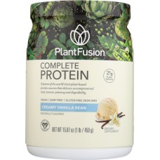 PLANTFUSION: Complete Protein Creamy Vanilla Bean Powder, 15.87 oz