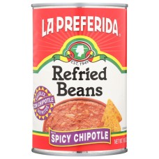 LA PREFERIDA: Refried Beans With Spicy Chipotle, 16 oz