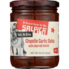SALPICA: Chipotle Garlic Salsa With Charred Tomato, 16 oz
