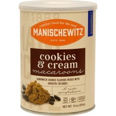 MANISCHEWITZ: Cookies N Cream Macaroons Cookie, 10 oz