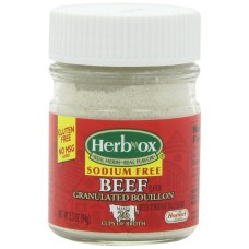 HERB OX: Sodium Free Granulated Beef Bouillon, 3.3 oz