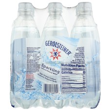 GEROLSTEINER: Sparkling Natural Mineral Water 6Pk, 101.4 fo