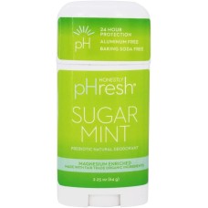 HONESTLY PHRESH: Sugar Mint Deodorant Stick, 2.25 oz