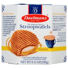 DAELMANS: Honey Stroopwafels, 8.11 oz