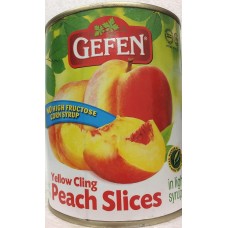 GEFEN: Yellow Cling Peach Slices, 28 oz