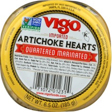 VIGO: Imported Artichoke Heart Quartered Marinated, 6 oz