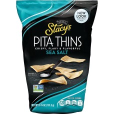 STACYS PITA CHIP: Pita Thins Sea Salt, 6.75 oz