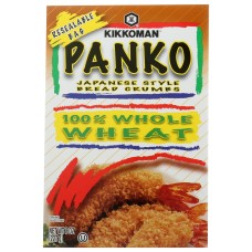KIKKOMAN: Panko 100% Whole Wheat Bread Crumbs, 8 oz