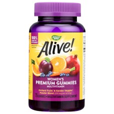 NATURES WAY: Alive Women Premium Gummies Multivitamin, 75 pc