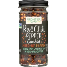 FRONTIER HERB: Chili Peppers Red Crushed, 1.2 OZ