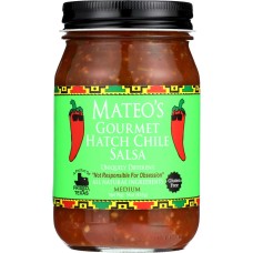 MATEOS GOURMET: Hatch Chile Salsa, 16 oz