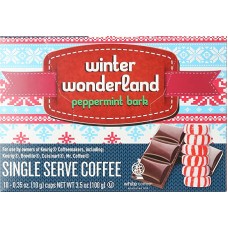 WHITE COFFEE: Peppermint Bark Single Serve Coffee, 10 pc