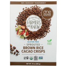 ONE DEGREE: Cereal Rice Cacao Crisp Brown, 10 OZ
