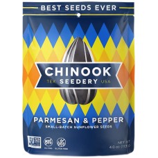 CHINOOK SEEDERY: Parmesan & Pepper Sunflower Seeds, 4 oz