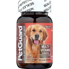 PETGUARD: Multi Vitamin And Mineral Supplement for Dogs, 50 tb